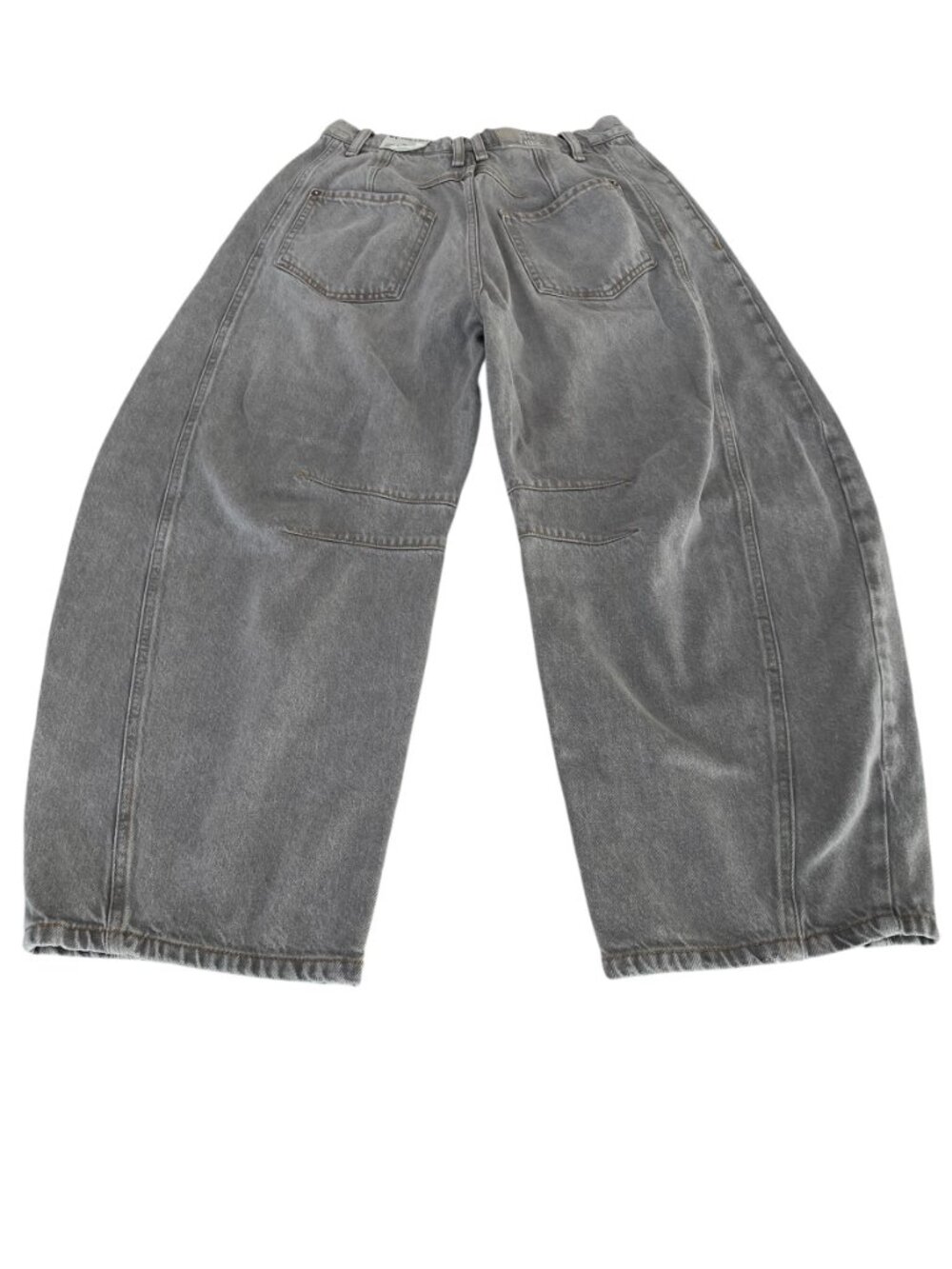 We The Free People Lucky You Mid Rise Barrel Jeans Archive Grey Boho 25 NWT $98 - Picture 14 of 16